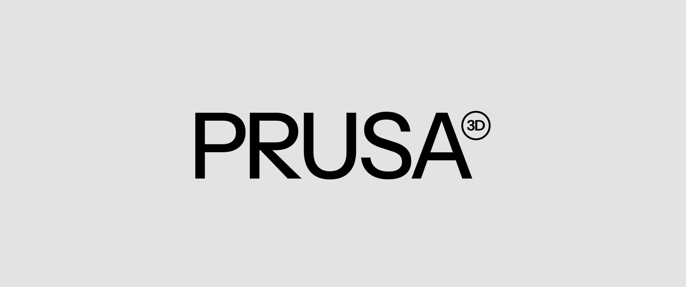 The PRUSA3D wordmark, on light gray